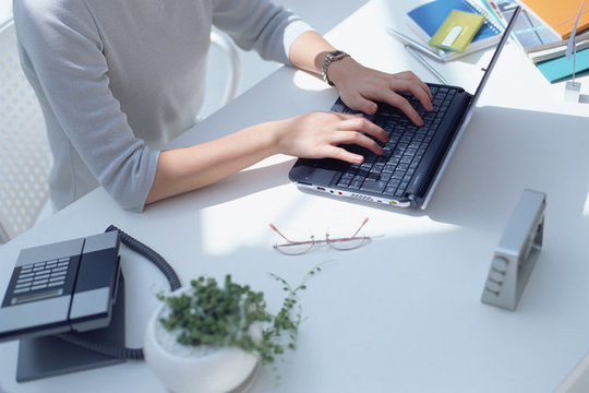 会計ソフト使用中